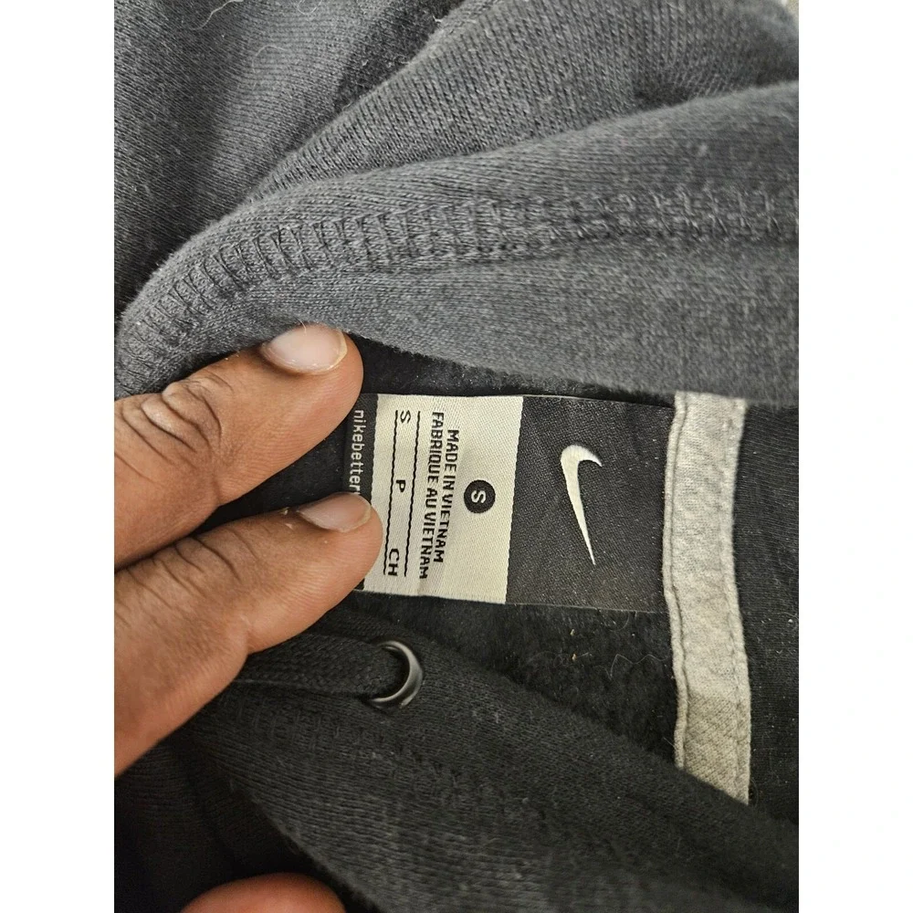 Vtg Nike Princeton Tigers‎ Sweatshirt Mens Small Black Center Swoosh Hoodie